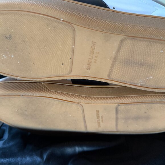 Saint Laurent SL/10H White Black Classic Court High Sneakers Sz 41 barely worn - Picture 3 of 12